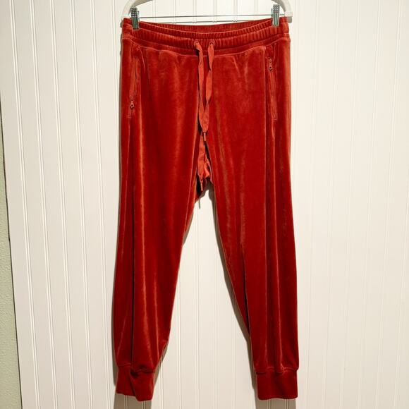 aerie Pants - Aerie Offline Burnt Orange Velour Joggers Size Large